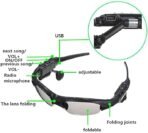 Bluetooth Smart Sunglasses Wireless Earphones Attached with Polarized Lenses Stereo Sound Feature Compatible with All Smartphones Device in-Ear Headphones 2.8[AA1100/56] - Image 2