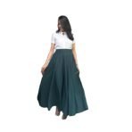 Women Polyester Crepe Flared Palazzo | Wide Leg Pants | Elastic Waist Free Size (24–38) | Loose Fit Casual Ethnic Bottom Wear | Lightweight - Image 6