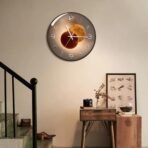 TEKCOOL Wall Clock 12" Silent Quartz Decorative Wall Clock Non-Ticking Classic Digital Clock Battery Operated Round Easy to Read Handheld Complete Home/Kitchen/Bedroom(419)'(AA1103/175) - Image 3