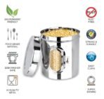Ebun Stainless Steel See Through Small Containers | Small Containers With Capacity 750 Grams | Pack Of 6 Pcs Combo, Silver [AA1100/14] - Image 4