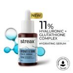Streax Hydrate & Shine Face Serum, 30ml|11% Hyaluronic Acid|Serum for Glowing Skin |Instant Glow, Deep Hydration & Brightening in 3 Days|Glass Skin Finish|Clinically Tested| All Skin type(AA1103/51) - Image 5