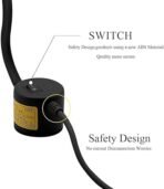 Sewing Machine Light, 6W 12 LED's Daylight LED Work Lamp with Flexible Gooseneck Magnetic Mounting Base for Sewing Reading Workbench Small-Black[AA1100/55] - Image 2