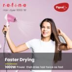 Pigeon Hair Dryer| 1000 Watts| 2 Speed & Temperature (Hot/Cool)| Foldable Handle| For Women and Men| 2 Years Warranty| Pink (AA1104/54) - Image 3