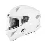 HEADFOX N2F Sharp Full Face Bluetooth Helmets for Bike | Waterproof Smart Helmet for Man & Women | ISI Certified | Built-in Bluetooth | Gloss Finish[AA1097/64]