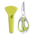 Multi-Purpose Kitchen Shears with Magnetic Holder,Stainless Steel, Red Multifunction Heavy Duty and Kitchen Scissors(AA1103/65)