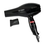 1500 Watts Hair Dryer with 2 Speed Settings with a Black Nozzle (Black) (AA1104/71)