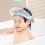 Infantso TEAR-FREE Baby Shower Cap for Kids | Adjustable Bath Visor Hat for Shampoo & Water Protection | Soft TPE Eye & Ear Shield | Bathing Hat - Waterproof Shampoo hat for Washing Hair, Shower Bathing Protection Bath Cap for Babies & Toddlers (6–36 Months) (AA1102/97)