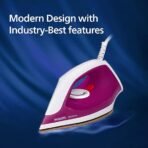 Philips Dry Iron DST0610/30 with 3 year warranty (World No.1 Ironing Brand) Powerful 1000 Watts for Fast heat up & Golden Advanced Alloy Soleplate with Uniform Heat Distribution - Image 2