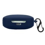 LIRAMARK Silicone Cover Case with Carabiner Compatible with Redmi Buds 6 (Midnight Blue)