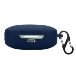 LIRAMARK Silicone Cover Case with Carabiner Compatible with Redmi Buds 6 (Midnight Blue)