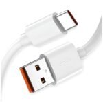 Origin Xiaomi 67W USB C Quick Charge High Speed & Data Transfer Cable 7Amp for Redmi Note 15 Ultra/Redmi Note 14 Pro+/14/14C/13/12/A5/Laptop, Smartphone, Pad - Support 33 W Type C Turbo Charge, White (AA1102/15)