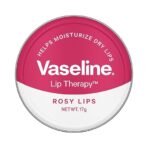 Vaseline Lip Tins Rosy Lips, 17 g | Provides Hydration, Sheer Pink Tint & Glossy Shine