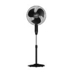 V-Guard Gatimaan Pro HSP N High Speed Pedestal Fan | 3 Adjustable Fan Speeds | Rust Resistant ABS Body | Powerful 2100 RPM Motor | Black | 40 cm (400mm)