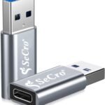 SeCro USB Type C Female to USB 3.1 Male Adapter Double Sided 5Gbps Speed (1 Piece) [AA1102/237]