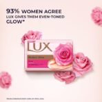 Lux Radiant Glow Bathing Soap infused with Vitamin C & E For Superior Glow Offer Pack of 8 x 150g - Image 3