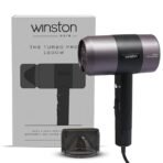 WINSTON Turbo Pro Hair Dryer - 1800W | Quick Drying Blow Dryer with Low Noise, Cool Shot & Overheat Protection - 1 Year Warranty (Black) (AA1104/70) - Image 5