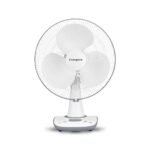 Crompton Wave Star 400MM High Speed Table Fan | High Air Delivery| Smooth Oscillation |2 Year Warranty | Cool Grey