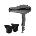 Ikonic Blaze Hair Dryer 1800W-2000W 3 Heat and 2 Speed Setting Combination Powerful AC Motor comes with 2 Interchangeable Nozzles, For All Hair Types (AA1104/74)