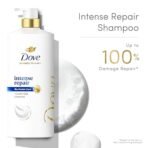 Dove Intense Repair Shampoo 1 L|| Repairs Dry and Damaged|| Strengthening Shampoo for Smooth & Strong Hair - Mild for Men & Women - Image 3