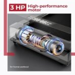 Lifelong Walking Pad Treadmill | 3 HP Brushless Motor | 2-Level Manual Incline | LED Display | Foldable Design | Remote Control | 110 Kg Capacity | 8 Km/h Speed | Home Fitness Walking Machine LLTM183Lifelong Walking Pad Treadmill | 3 HP Brushless Motor | 2-Level Manual Incline | LED Display | Foldable Design | Remote Control | 110 Kg Capacity | 8 Km/h Speed | Home Fitness Walking Machine LLTM183[AA1098/63] - Image 2