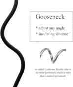 Sewing Machine Light, 6W 12 LED's Daylight LED Work Lamp with Flexible Gooseneck Magnetic Mounting Base for Sewing Reading Workbench Small-Black[AA1100/55] - Image 4