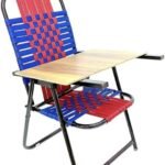 FERROXIA Heavy-Duty Iron Study Chair with Strong Handle & Free 6mm Laptop Pad | Portable Multicolour Chair for Study & Outdoor Use (4–26 Years) (AA1104/185)
