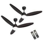 DIGISMART Autum Mark 1 1200mm BLDC 3 Blade Ceiling Fan with Remote Control|BEE 5 star Rated Energy Efficient Ceiling Fan|High Air Delivery with LED Indicators| 5 Year Warranty (Smoke Brown-Pack of 2) (AA1104/157) - Image 6
