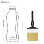 BUILDSKILL 5 Pcs Paint Brush Set | Size 1", 2", 3", 4", 5" | Soft Bristle Paint Brush for Wall | Durable & Thick Paint Brushes Set | Smooth Finish | Ideal Painting Brushes for DIY & Professional Use (AA1102/57) - Image 3