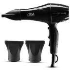 VEGA PROFESSIONAL Pro Dry 2400W Hair Dryer for Salon Professionals and Styling at Home | Cool Shot Button and Combination of 4 Heat & 2 Speed Settings, Black, (VPMHD-03) (AA1104/51)