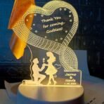 Customized 3D Lamp for Couples – Personalized LED Night Light with Names, Unique Gift for Husband Wife, Custom Romantic Decor for Birthday, Wedding, or Valentine (AA1102/35) - Image 4