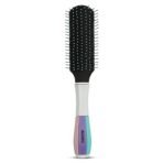 AGARO Classic Flat Hair Brush with Strong & flexible nylon bristles, having Anti-static ball tips, For Grooming, Volumising & Back Brushing, ideal for Men & Women, Cyan (AA1104/49)