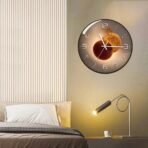 TEKCOOL Wall Clock 12" Silent Quartz Decorative Wall Clock Non-Ticking Classic Digital Clock Battery Operated Round Easy to Read Handheld Complete Home/Kitchen/Bedroom(419)'(AA1103/175) - Image 2