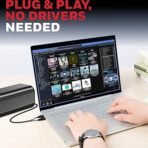 Honeywell Moxie V500 10W Portable USB Wired Soundbar, Speaker for PC,Desktop and Laptop with Volume Control and 3.5 mm AUX,2.0 Channel,52mmX2 Drivers,Plug &Play,2 Yrs Maufacuturer Warranty  (AA110/121) - Image 4