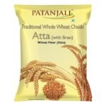 Patanjali Chakki Atta, Whole Wheat with Bran, Genhu ka Atta, Organic Flour - 5kg  (AA1104/17)