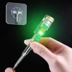 2026 Advanced Intelligent Chip High-Brightness Intelligent Voltage Tester Pen Multi-function LED Test Pen with Screwdriver for Electric Power Testing, Voltage Tester Detector [Safety Highlighter Pen] [AA1102/271]