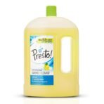 Amazon Brand - Presto! Disinfectant Surface & Floor Cleaner Liquid | Citrus | 2 Litre | 1 Can | Kills 99.9% Germs | Removes Stains | Safe on Hands [AA1100/23]