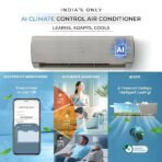 Haier Gravity Series 1.6 Ton 5 Star AI Climate Control Smart Split AC (5460 Watts, HEXA Inverter, Copper, Fabric Finish, HSU19G-MZAIS5BN-INV,Moonstone Grey) [AA1096/27] - Image 4