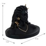 Adiyogi Shiva Resin Statue for 3 Inch Car Dashboard & Home Decor | Lord Shiva Idol with Gold Accents | Spiritual Decorative Showpiece, Matte Black Finish 3 Inch(AA1103/88) - Image 4