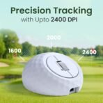 Portronics ToadPlay Golf Mini Wireless Bluetooth Mouse with Dual Wireless Connectivity (BT + 2.4 GHz), Rechargeable Battery, Noise-Free Clicking, Multi-Device Pair, Adjust Sensitivity (White) (AA1102/72) - Image 4