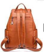 Stylish Backpack for Women and Girls| Leather Girl's Travel Casual Collage Bag| Waterproof Anti Thief School Bags| Tuition | Travel| Daypack Bag. (Double Zip-TN) (AA1104/216) - Image 5
