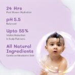 AreoVeda Baby Head-To-Toe Foam Wash With Self-Foaming Pump (500ml) I Tear-Free Baby Wash I 24 Hrs Hydration I pH 5.5 With PENTAVITIN® & Aloe Vera I Safe from Day 1 I Lab Tested, Ecocert Certified, EWG Verified - Image 2