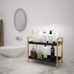 LuxeAura Office Organizer Rack | Multishelf Storage Stand for Kitchen,or Dressing Table | Office Rack,Spice Rack,Cosmetics Organizer or Kitchen Organizer (40 x 20 x 29 cm) (AA1104/238) - Image 2