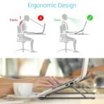 Portronics My Buddy K Portable Laptop Stand with Adjustable Height, Foldable, OverHeating Protection for Laptops & MacBooks (Grey) [AA1102/181] - Image 4