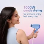 Philips India's No.1 Hair Styling Brand -Hair Dryer 1000W |Blow Dry for Men & Women | 2 Heat Settings| ThermoProtect tech |Travel-Friendly, Quick Dry, Frizz Control | For Indian Hair | HP8100/60 Blue (AA1104/58) - Image 5
