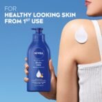 NIVEA Nourishing Body Milk 600ml Body Lotion with Hyaluronic Acid | 72Hr Hydration | Deep Moisture Care for Very Dry Skin | Enriched with Almond Oil | Smooth, Radiant & Healthy Looking Skin Care[AA1098/65] - Image 2