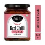 ADF Soul Spicy red chilli pickle made in 100% Olive Oil | Hot, hearty and handcrafted | 265g(AA1104/257) - Image 3
