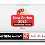 LG 1 Ton 3 Star Smart Inverter Split AC (Copper, AI Convertible 6-in-1 Cooling, Faster Cooling & Energy Saving, 2 Way Air Swing, HD Filter with Anti-Virus Protection, Him Clean, AS-Q12CNXE, White) [AA1096/7]