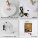 REFULGIX 36 LED Pearl Bonsai Tree Lamp with Touch Switch | USB & Battery Operated Decorative Light for Home, Bedroom, Festival, Gift Use (Warm White, Pack of 1) - Image 5