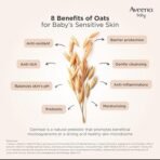 Aveeno Baby Daily Moisture Wash & Shampoo | Gentle Cleanser for Head to Toe | Tear Free & Soap Free Formula with Active Natural Oats | for Dry & Sensitive Skin | US Pediatrician Recommended, 532ml (AA1104/35) - Image 4