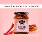 ADF Soul Spicy red chilli pickle made in 100% Olive Oil | Hot, hearty and handcrafted | 265g(AA1104/257) - Image 2